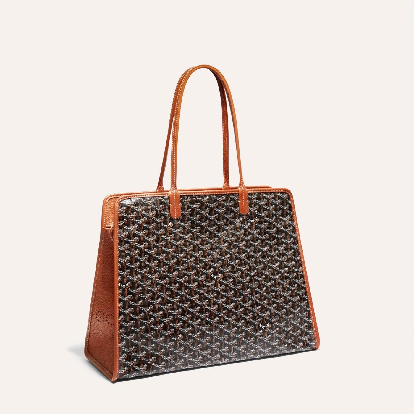 Goyard Hardy PM Tote Bag Black and Brown - Image 2